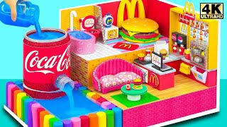 Make Great Mcdonalds Store with Bedroom and Swimming Pool for Customers ❤️ DIY Miniature House [upl. by Annaerdna696]