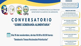 CONVERSATORIO quotSOBRE SOBERANÍA ALIMENTARIAquot [upl. by Ynavoj636]