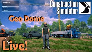 Building The Geo Dome In The Space Port On Construction Simulator CS [upl. by Nikoletta137]