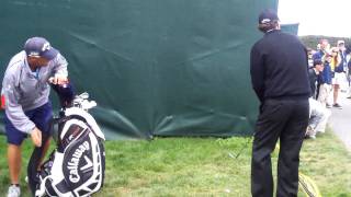 Phil Mickelson US Open flipflophigh shot 2010 [upl. by Akinyt287]