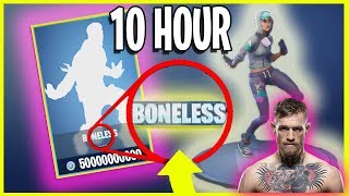 Boneless 10 Hours NEW Fortnite Battle Royale emote  conor mcgregor dance fortnite [upl. by Ennaj988]