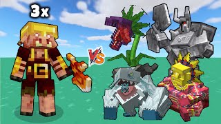 3 Armored Piglin Brute vs Moezies Mobs  Armored Piglin vs Ferrous Wroughtnaut Minecraft Mob battle [upl. by Hsreh86]