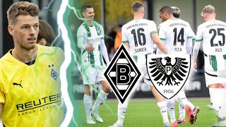 GLADBACH VS PREUßEN MÜNSTER HIGHLIGHTS  HACK MIT GENIESTREICH 🎯  TESTSPIEL VLOG ⚽️🔥 [upl. by Gallenz]