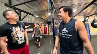 Reporting from robert Garcia boxing academy [upl. by Eidson]