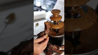 Steak peppercorn sauce in a fondue fountain [upl. by Whitten519]