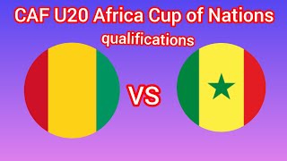 Sénégal U20 vs Guinée U20 en direct Qualification pour la Coupe dAfrique des Nations U20 de la CAF [upl. by Declan]