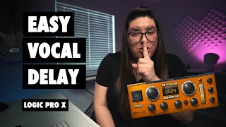 The secret to PERFECT VOCAL DELAY  Logic Pro X [upl. by Ruosnam]