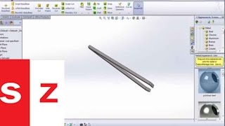 Solidworks Tweezers Tutorial [upl. by Lim]