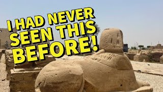 Lost 4K Footage from EGYPT 🇪🇬 Walking Tour of The Sphinx Avenue in Luxor Egypt AlKebbash Road [upl. by Henrieta]