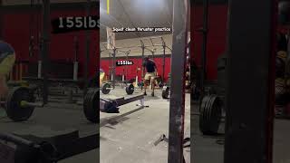 CrossFit pre workout EMOM Squat clean thrusters building motivation crossfit gym fitness [upl. by Leiuqeze]