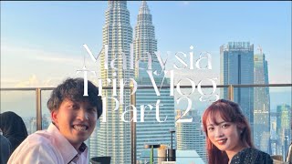 【マレーシアvlog】malaysia♡ルーフトップバー、アフタヌーンティー2日目夜〜最終日まで🍹🫖🤍 [upl. by Noyes]