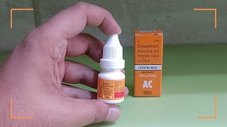 Otek Ac Neo Ear Drops  Chloramphenicol Benzocaine amp Propylene Glycol Ear Drops Uses In Hindi [upl. by Zeb]