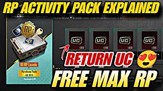 RP ACTIVITY PACK EXPLAIN IN PUBG MOBILEBGMI  RP ACTIVITY PACK 1000 UC [upl. by Aubin488]