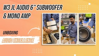 Unboxing JL Audio 6Inch Subwoofer amp Mono Amp  Ultimate Bass Power [upl. by Noved]