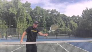 Forehand Tennis Lesson Easiet Way to Learn the Slice Forehand [upl. by Naitsirt]