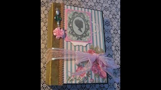 Scrapbook Mini Album with Removable Journals Tutorial by LynsArtTreasures SOLD [upl. by Merriam]