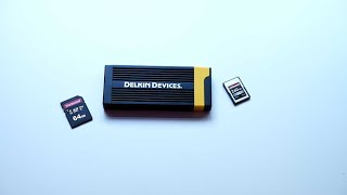 Delkin Devices DDREADER58 CFexpress Type A and SD UHSII USB 32 Memory card reader [upl. by Olegna204]