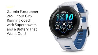 Garmin Forerunner 265 – Your GPS Running Coach with Superpowers and a Battery That Wont Quit [upl. by Hobbie]