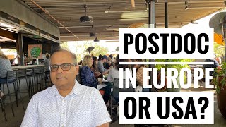 Postdoctoral research in Europe versus USA as a PhD [upl. by Sekyere]