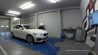 BMW F20 120D 190cv Reprogrammation Moteur  221cv Digiservices Paris 77 Dyno [upl. by Cull]