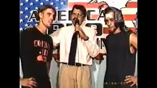 The Juvenile Delinquent interview 🎤🎤🎤 12192001 American Pro Wrestling TV taping chesnee sc [upl. by Nanyt]