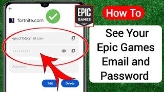 How To Find Your Epic Games Email and Password  Find Your Epic Games Password [upl. by Adnylg]