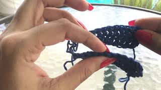 How to do a mattress stitch seaming crochetknit pieces [upl. by Anitteb718]