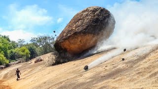 35 Massive Rockfalls Caught on Camera [upl. by Holleran960]