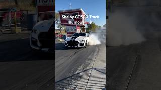 Shelby GT500 Track Burnout🏎️💨 mustang mustanggt500 gt500 shelbygt500 shelby s550 dragracing [upl. by Gabrila888]