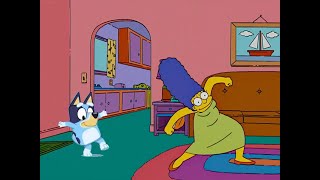 Marge Simpson krumps with Bluey [upl. by Pelagia]