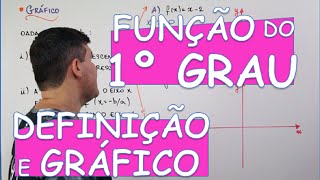 FUNÇÃO DO 1º GRAU DEFINIÇÃO E GRÁFICO [upl. by Wash]