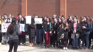 Ancaster High students protest Ford education agenda [upl. by Peck751]