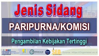 Jenis Persidangan Perbedaan Pleno Dan Komisi [upl. by Ahsiat]