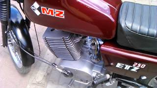 mz etz 250 DDR 83r engine sound [upl. by Enyledam]