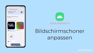 Bildschirmschoner anpassen Android 14 [upl. by Adele]