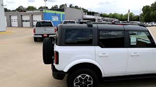 2023 Oxford White Ford Bronco Outer Banks with Navy and Gray Interior [upl. by Eiramnwad]