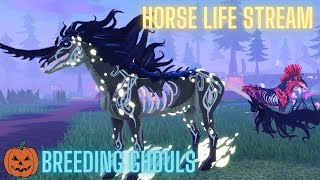 Horse Life  Breeding Ghouls for Awesome Color Schemes  Livestream [upl. by Eylhsa]