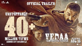 Vedaa  Official Trailer  Hindi  In Cinemas 15th Aug  John A  Sharvari  Abhishek B  Nikkhil A [upl. by Welford]