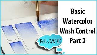 Basic Watercolor Techniques 2 – Graduated Washes [upl. by Ecahc]