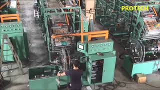 ProtechTire Building Machine with casette type ply servicer and automatic bead ring feeder1 [upl. by Elacsap]