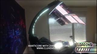 Manticore chair cockpit with 249quot monitors setup from cluvenscom [upl. by Cleodell451]