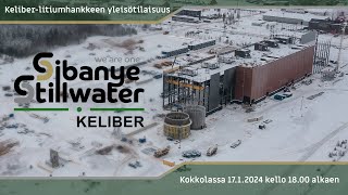 Keliberlitiumhankkeen yleisötilaisuus Kokkolassa 1712024 kello 1800 alkaen [upl. by Renckens]