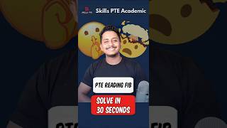 PTE Reading FIB  Solve in 30 Seconds pte [upl. by Merilee]