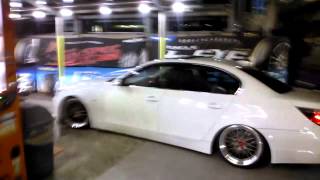 slammed BMW E60 on 19 BBS LM DBKP 9J10J [upl. by Hamrnand]