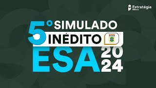 5º Simulado Inédito ESA 2024 [upl. by Esenahs]