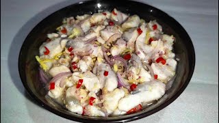 Pinasimpleng Bangus Belly Kilawin  MILKFISH BELLY CEVICHE  JUICY amp MILK TASTY [upl. by Kieran22]