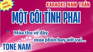 Karaoke Một Cõi Tình Phai Tone Nam  Nam Trân [upl. by Adna]