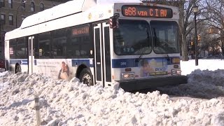 NYC Transportation Changes After Heavy Snow [upl. by Dielle]