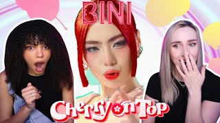 FIRST TIME REACTING TO BINI  Cherry On Top Official Music Video [upl. by Keri]