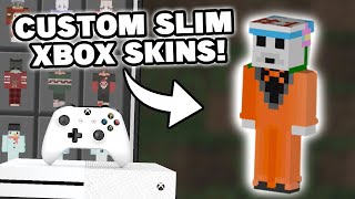 How To Get Custom SLIM Skins On Minecraft Xbox Make any Skin Slim Working 2023 [upl. by Lolande]